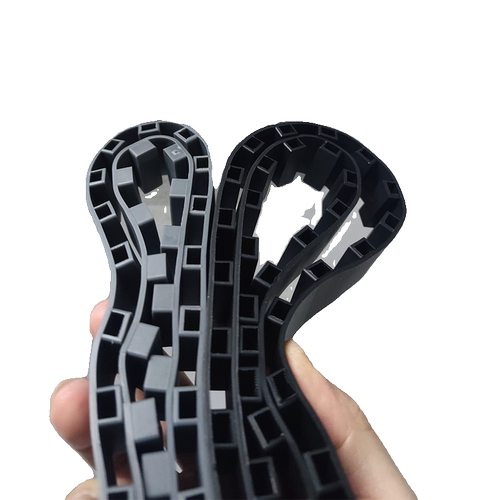 沥水架配件胶条适用（横面7mm竖面5mm）方管扁管深灰色硅胶食品级 - 图3