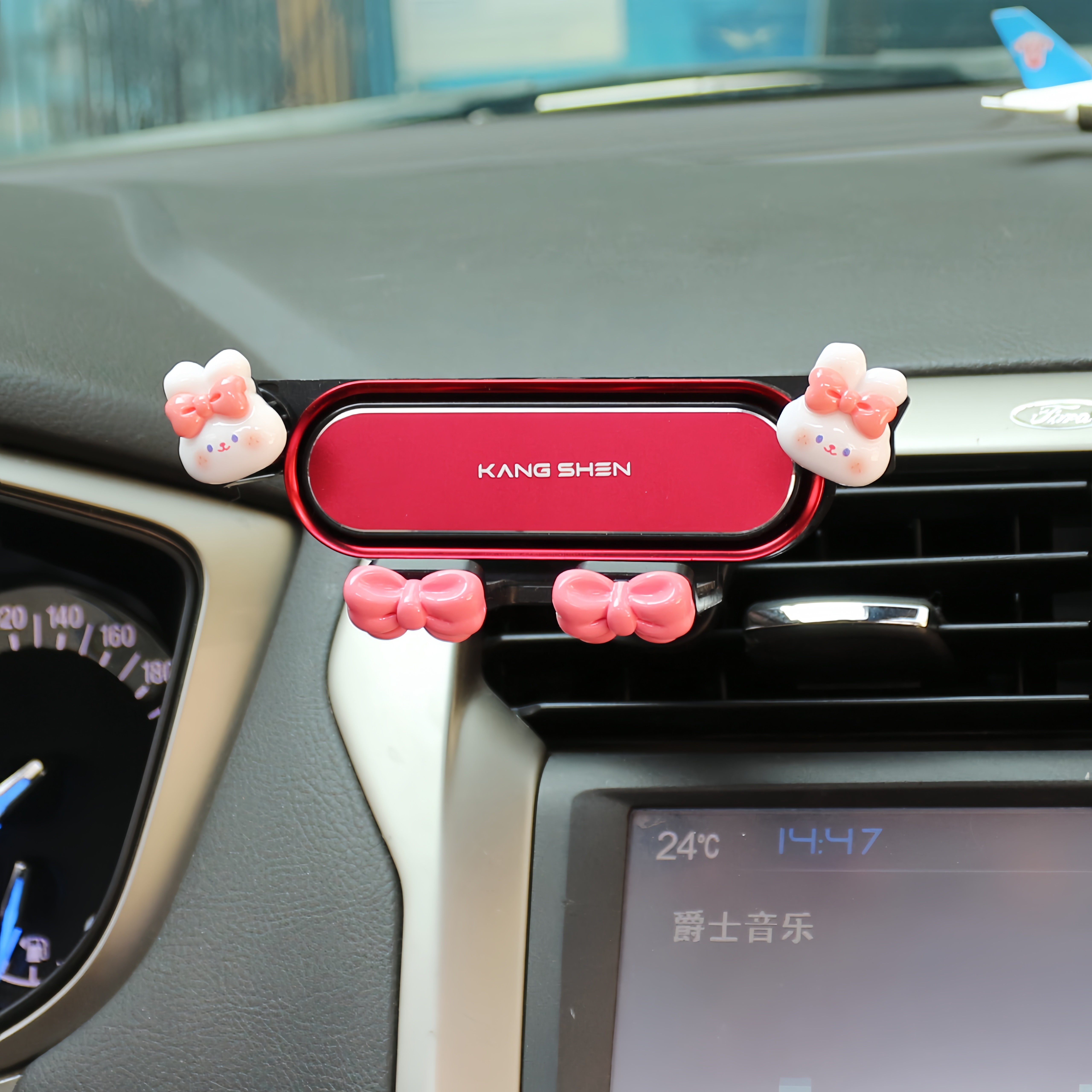 Folding screen mobile phone car holder cartoon new Huawei matex6 glory Samsung tablet special large screen fixed