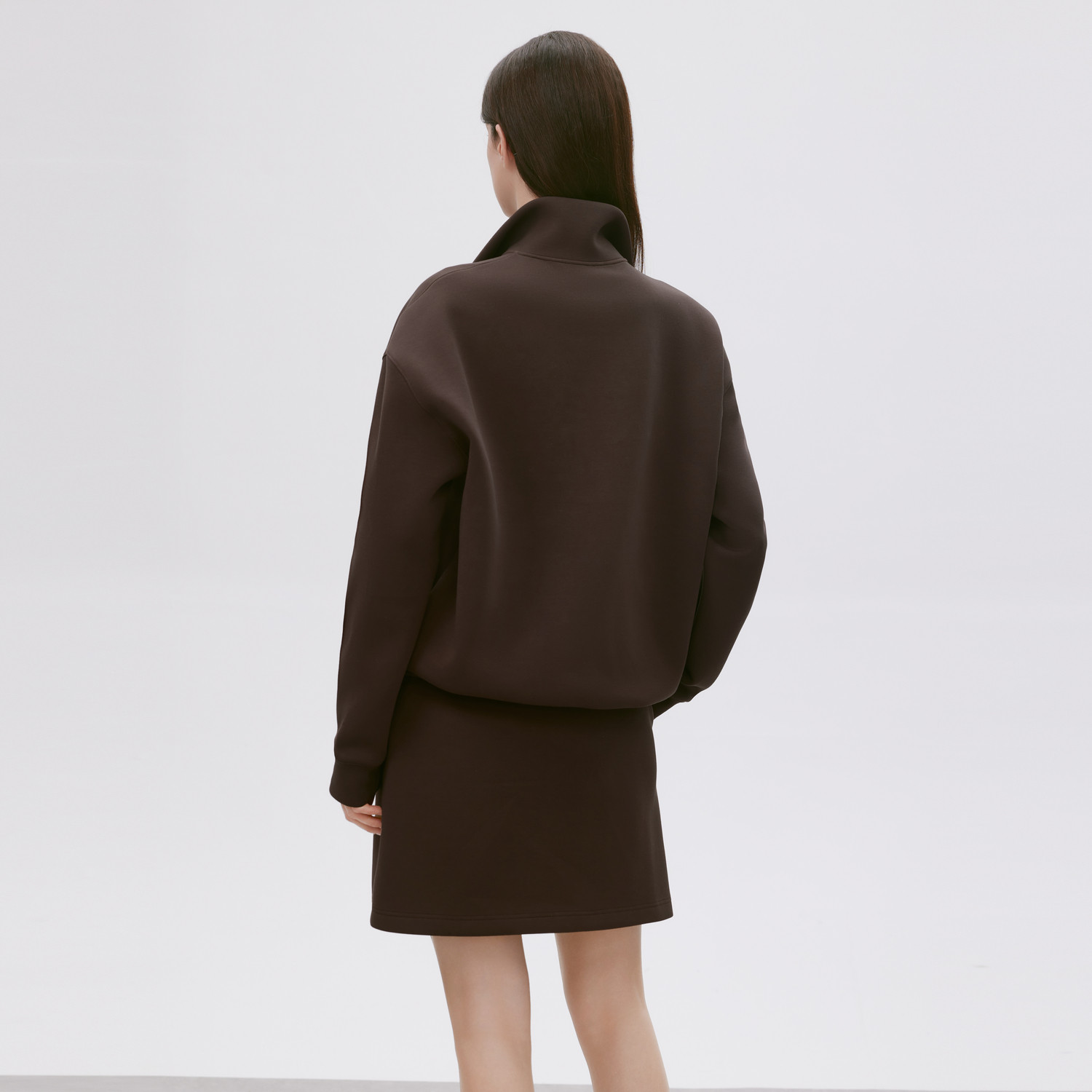 MISSCOCOON可可尼C3系列中腰直筒短裙女2025年秋款简约纯棉半身裙,淘宝优惠券,粉丝福利购,淘宝优惠卷