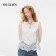 MISSCOON Coconi Lace Vest Women's 2026 Summer New White Neck V-neck Lyocell Suspender