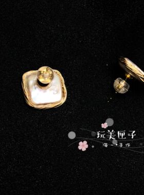 风强光淡水珍珠巴洛克14k包金