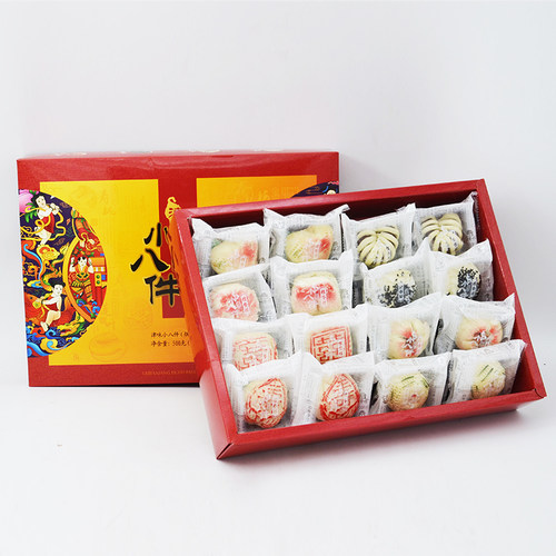 天津特产桂发祥十八街 津味小八件经典250g 年画500克 白皮儿礼盒 - 图2