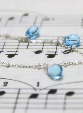 人鱼泪梦幻蓝紫色捷克礼物水晶