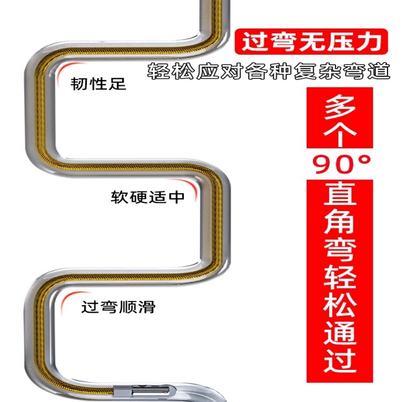 穿线神器新款穿线器拉线电工专用穿线钢丝穿管器引线器串线弹簧 - 图2