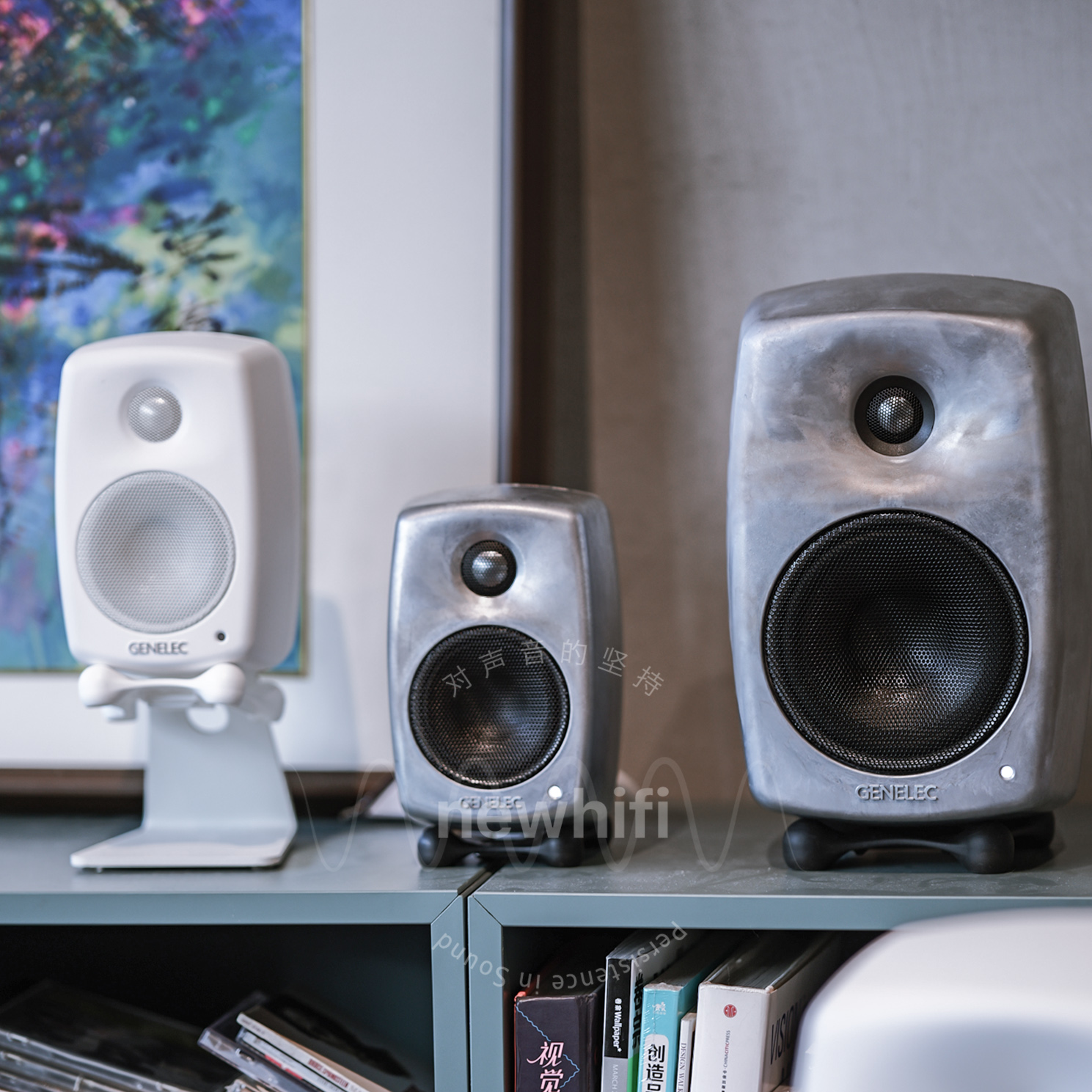 五年保修进口Genelec 真力 G1G2G3G4G5 有源音箱G系列铝合金送线 - 图0