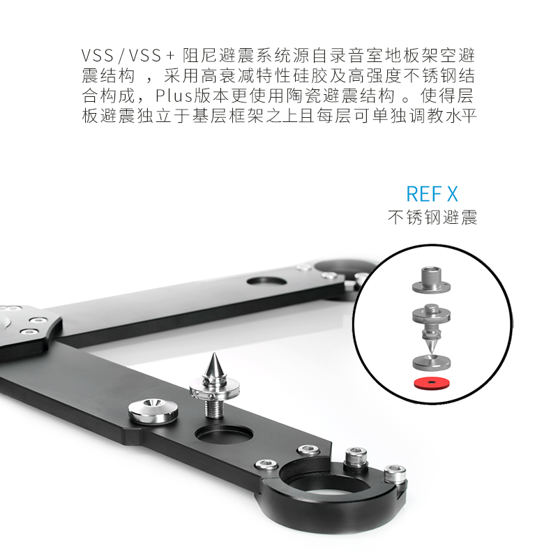 AudioBastion爱丁堡Reference-X参考音响机架功放避震减震音箱架 - 图1