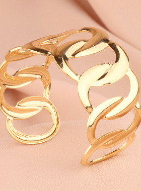 时尚多层开口细闪金属手镯女款