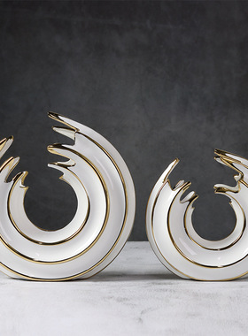 创意陶瓷现代简约样板间工艺品