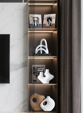 现代轻奢侘寂风高级感软装组合摆件现代客厅电视柜酒柜家居装饰品