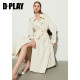 DPLAY off-white long windbreaker jacket collar