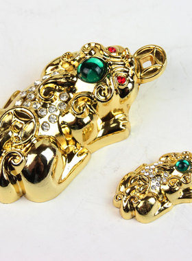 三足金蟾貔貅大小号桌面摆件