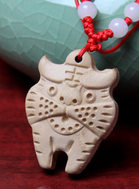 桃木龙蛇马羊猴鸡狗挂件吊坠