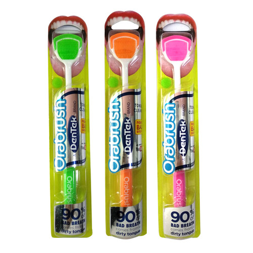 Dentek德泰克舌苔刷 刮舌器清洁器刷舌头清舌苔刷减口臭口气异味 - 图3