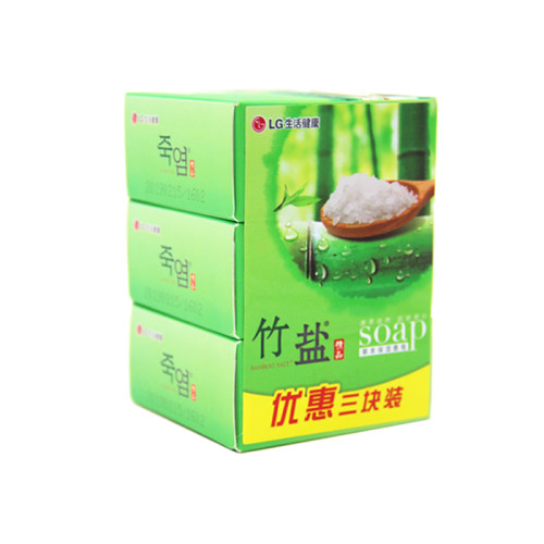 LG竹盐死海泥焕肤香皂110gx6块 清洁洁面护肤保湿补水洗脸肥皂 - 图2