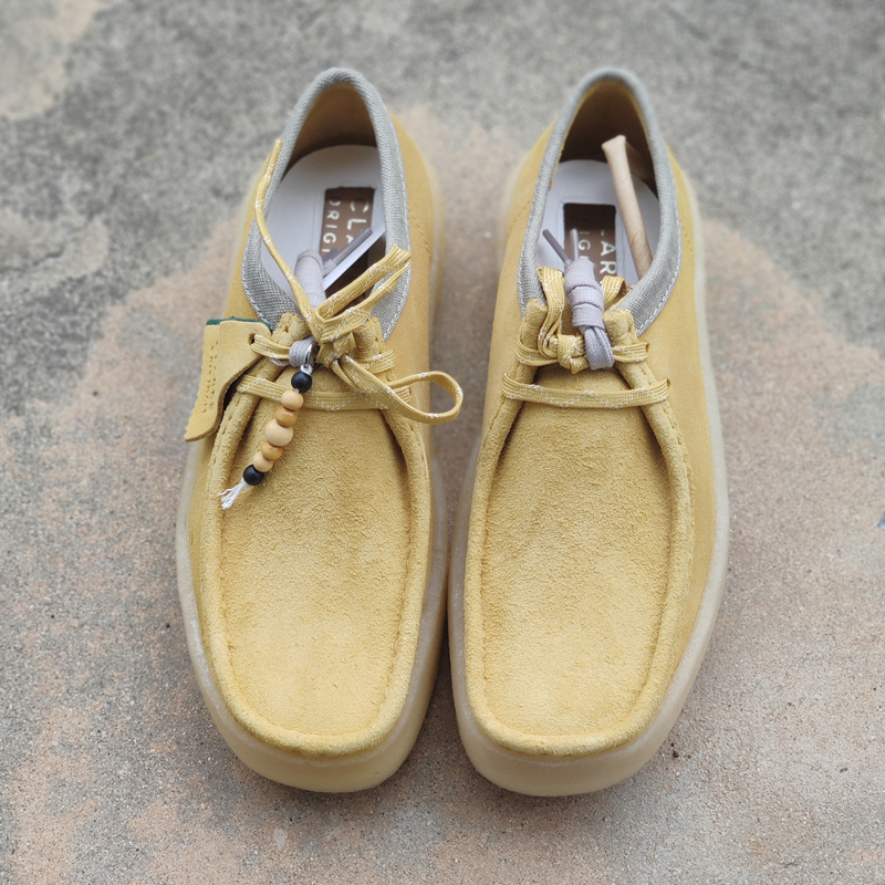 Clarks WALLABEE CUP其乐Originals男新品复古舒适休闲厚底袋鼠鞋 - 图2