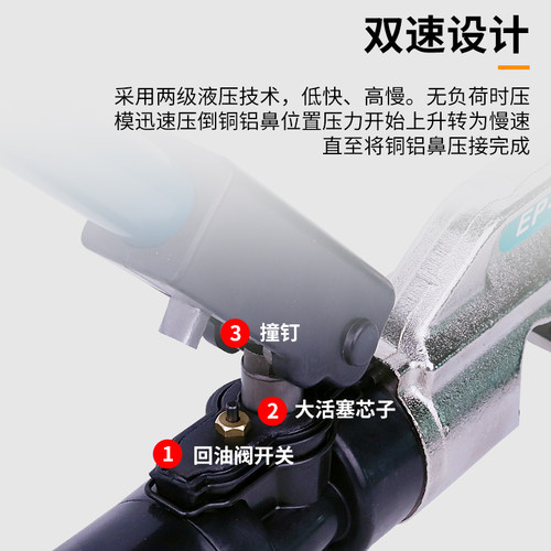 压线钳整体 带安全装置EP-430 510 压接钳50-400mm 高空压接钳 - 图3