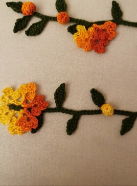 法式文艺范森林蕾丝花朵腰链