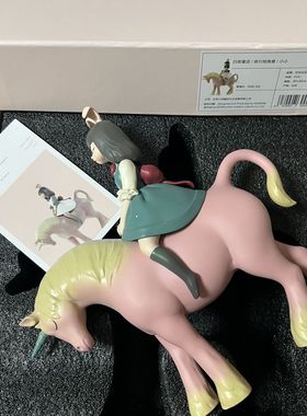 白夜童话七月兔摆件艺术抽象大娃树脂手办女孩圣诞礼物