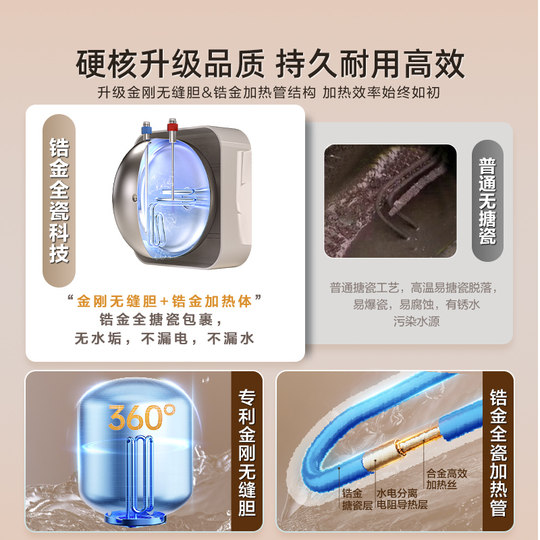 海尔小厨宝热水器电家用厨房卫生间储水式台下11升速热小型FCW