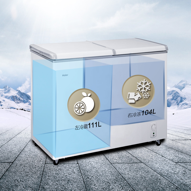 升商用卧式冷藏冷冻双温雪糕冰柜家用 215SEA215 FCD 海尔 Haier 升商用卧式冷藏冷冻双温雪糕冰柜家用 215SEA215 FCD 海尔 Haier