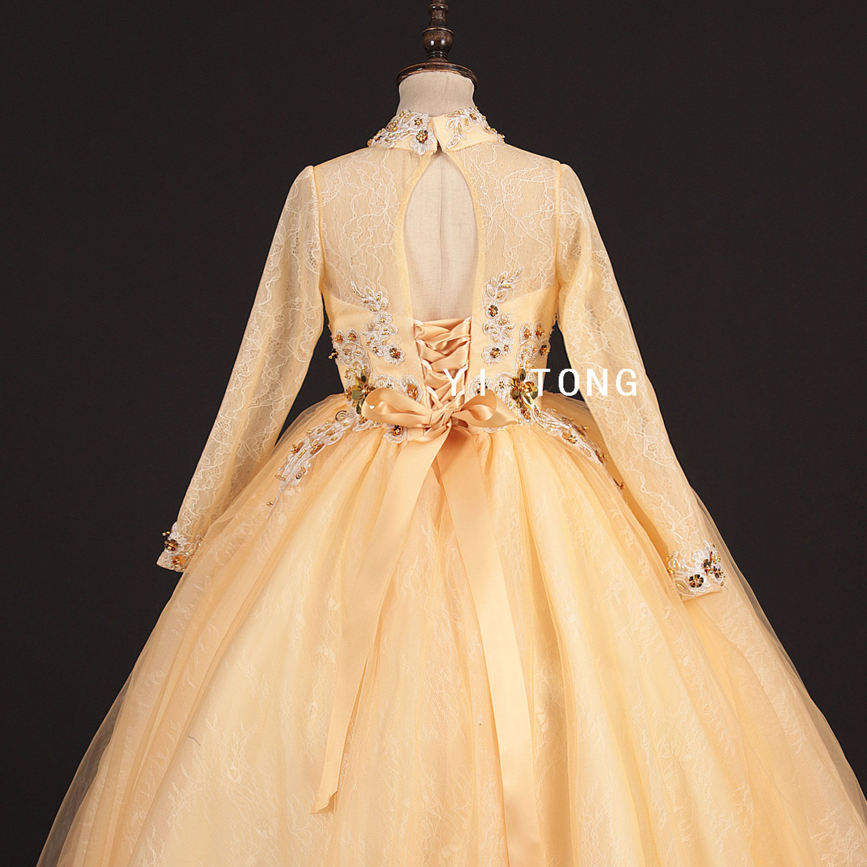 新款女童礼服公主裙走秀主持人钢琴演出蓬蓬裙儿童生日宴会晚礼服,淘宝优惠券,粉丝福利购,淘宝优惠卷