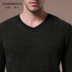 Como Boca mùa thu và mùa đông áo len cashmere nam cổ chữ V giản dị lỏng áo len dệt kim ấm áp - Áo len Cashmere áo khoác nam Áo len Cashmere