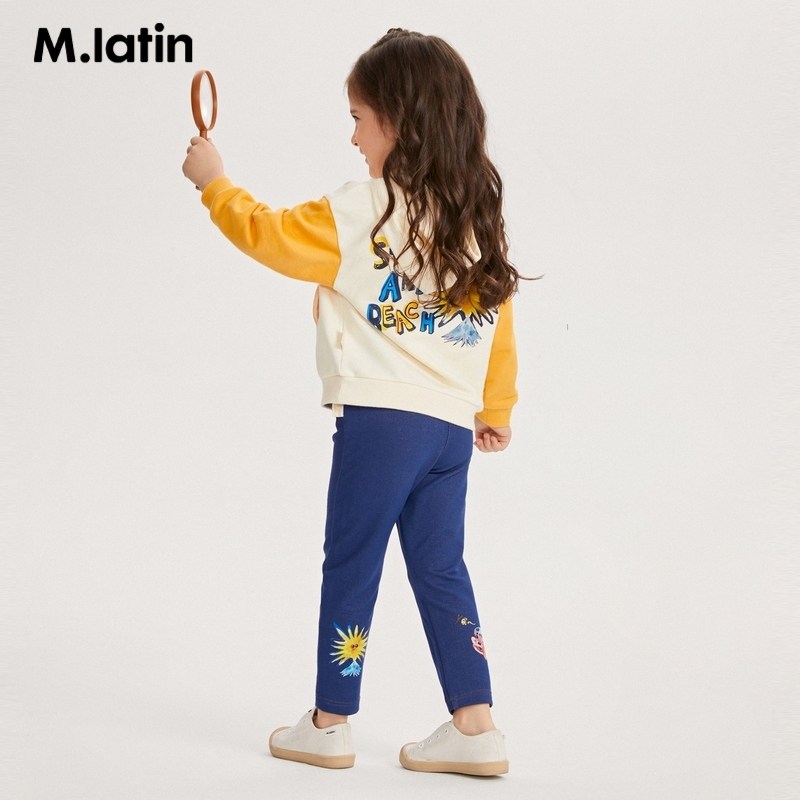 【趣味印花】马拉丁童装女童裤子秋装新款紧身针织针织牛仔裤,淘宝优惠券,粉丝福利购,淘宝优惠卷