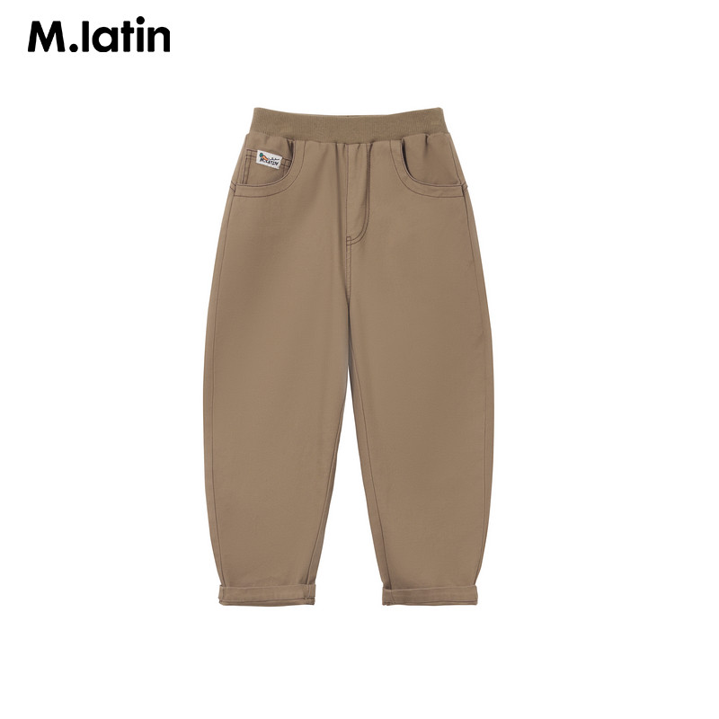 【商场同款】马拉丁童装裤子秋装男小童趣味装饰梭织长裤