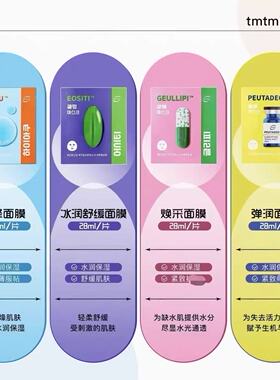 药丸面膜~韩国tmtm舒缓保湿补水提亮白紧致贴片面膜贴片面膜