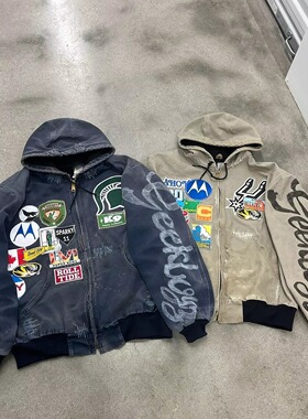 Men's Zipper Printed Hoodie Jacket