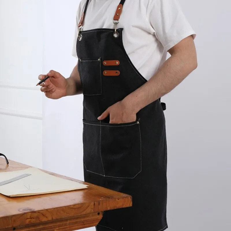 n Canvas Apron Home Kitchen Gardening Work Dress  Kitchen - 图0