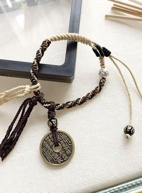 男女棉绳新中式手链，手绳可调节