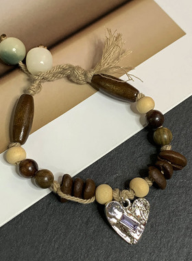 手链女民族风天然果实文玩编手绳