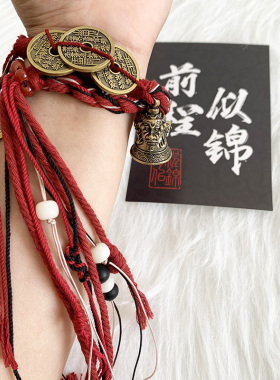 新中式清脆响铃铛手绳