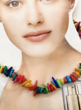 外贸饰品合金短款贝壳石头