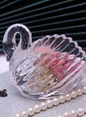 浮雕透明烛台桌面玻璃