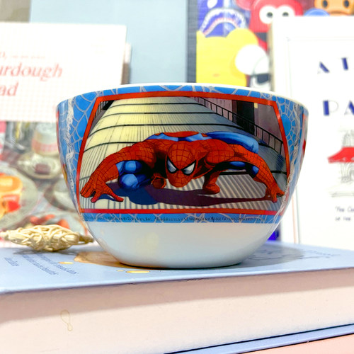 漫威marvel蜘蛛侠英雄归来spiderman陶瓷泡面汤碗可爱卡通儿童碗 - 图1