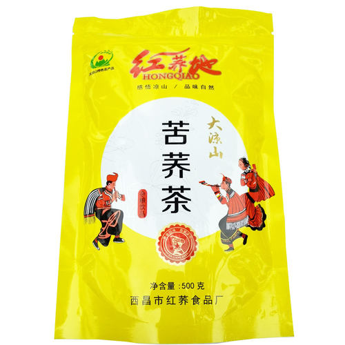 买四送一正品红荞地苦荞茶500克方颗粒香茶荞麦四川凉山黄包邮 - 图3