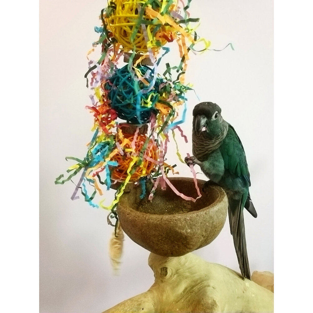 宠物鸟鹦鹉啃咬磨嘴解闷益智破坏类玩具缤纷撕纸大彩球牡丹玄凤,淘宝优惠券,粉丝福利购,淘宝优惠卷