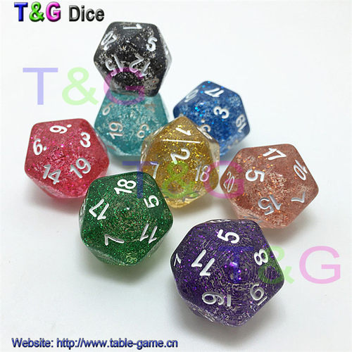D20面骰子 算术道具 计数器 教学用具 小学数学道具 桌游游戏配件 - 图3