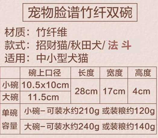 宠物狗碗猫碗竹纤维双碗狗食盆猫粮碗泰迪狗碗狗狗食盆狗粮碗包邮 - 图2