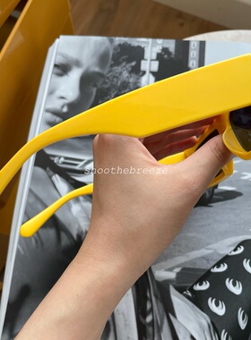 stb大牌街头黄色潮流连体墨镜