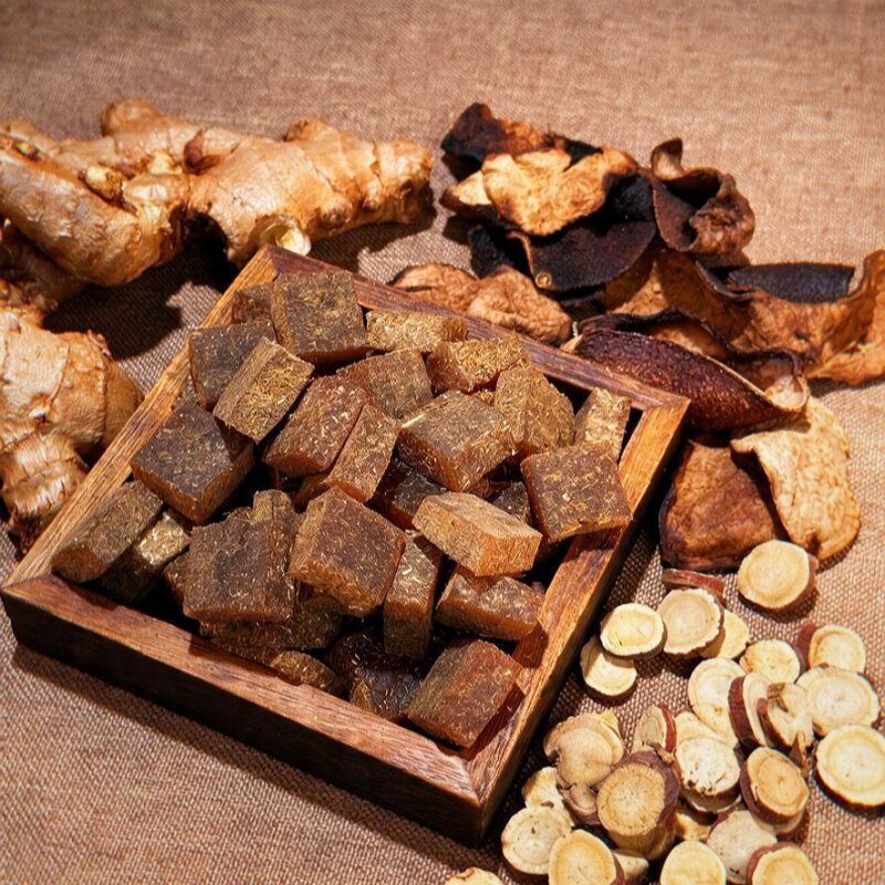 陈皮甘草姜糖手工传统中式软糖包装复古风 姜陈实拍商品图