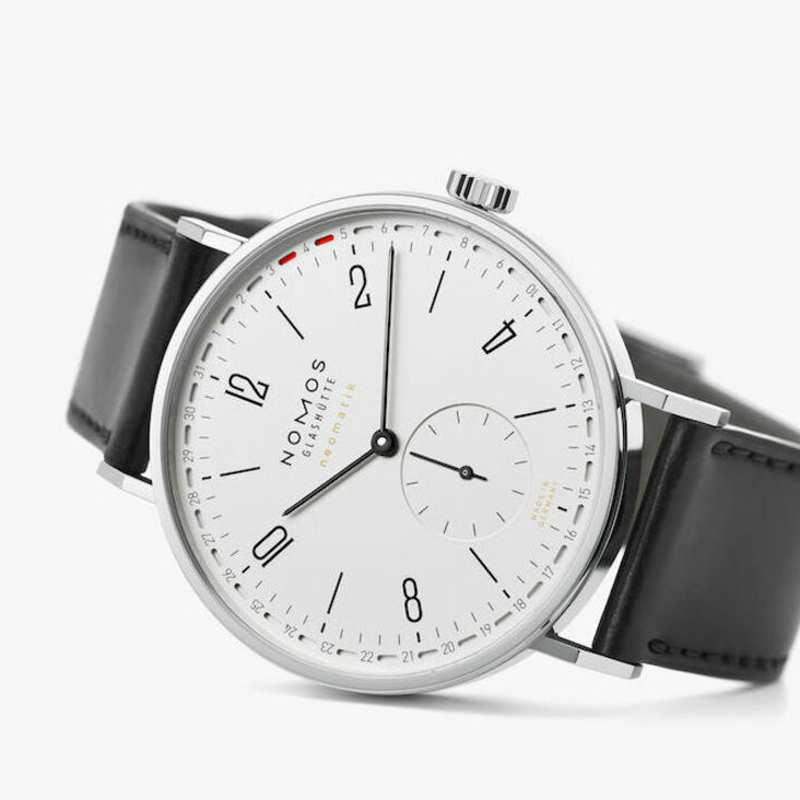 NOMOS Tangente180德国自动机械男表简约透底牛皮腕表-图0