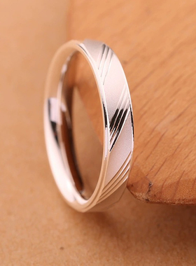 免费刻字999纯银戒指男款轻奢高级感结婚设计感复古情人节礼物