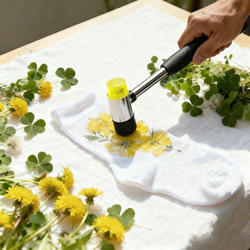 植物敲拓染方巾树叶拓印工具专用橡胶锤子幼儿园儿童手工diy材料 - 图2