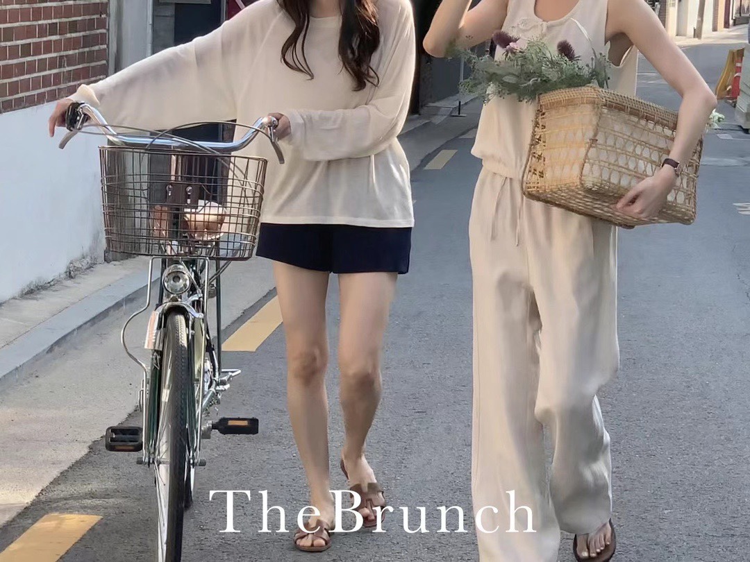 现货 韩国东大门代购 夏brunch女士时尚百搭宽松薄款长袖防晒T恤 - 图2