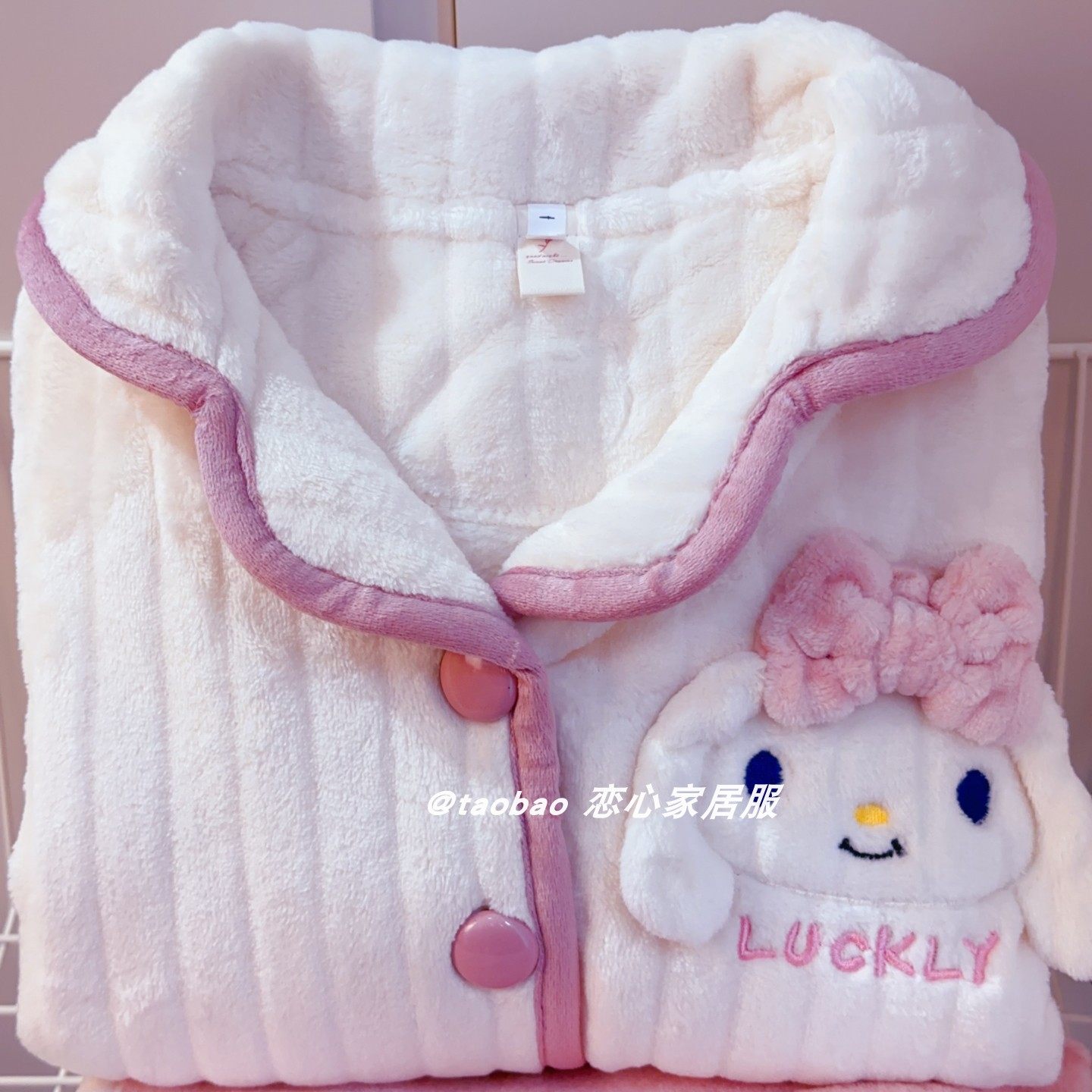 珊瑚绒儿童冬季睡衣加厚保暖可爱玉桂狗开衫长袖中大童家居服亲子,淘宝优惠券,粉丝福利购,淘宝优惠卷