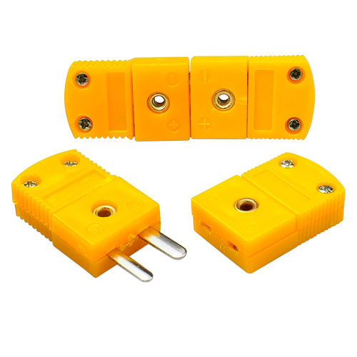 K型黄插头 K型热电偶黄插头 热电偶对插头  小黄插头热电偶连接器 - 图3