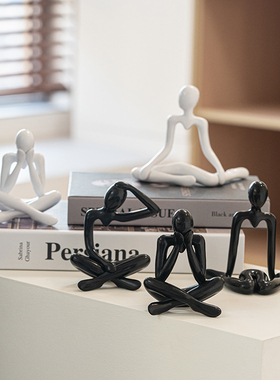 极简创意抽象人物艺术摆件轻奢客厅书房办公区域高级感家居装饰品